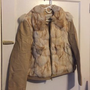 Fox hair, sheep skin (used 2 times)